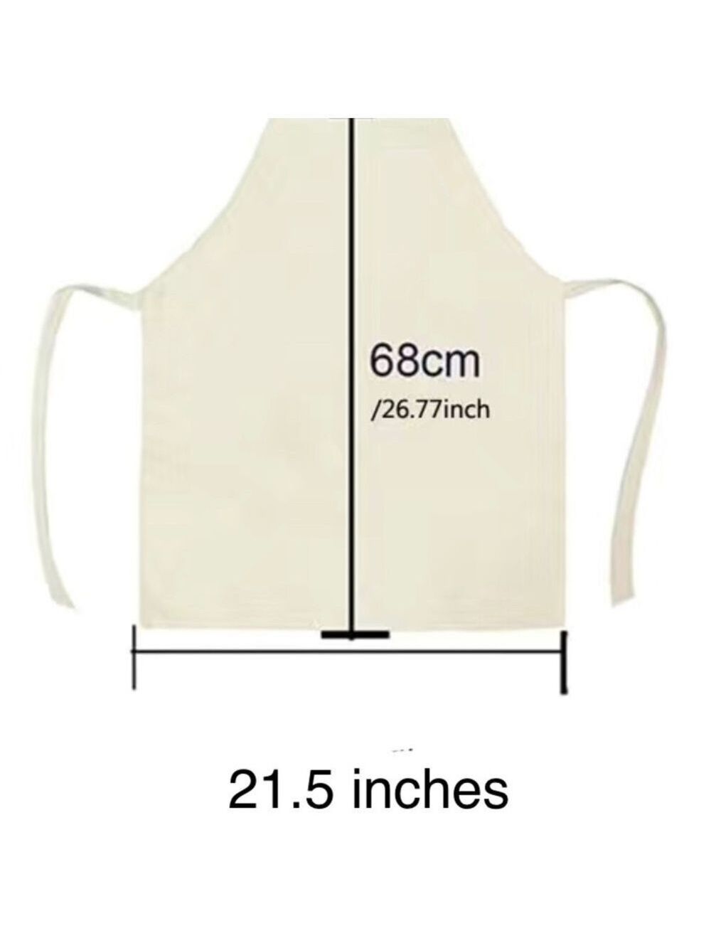 New My Kitchen My Rules Linen Apron - Picture 2 of 2